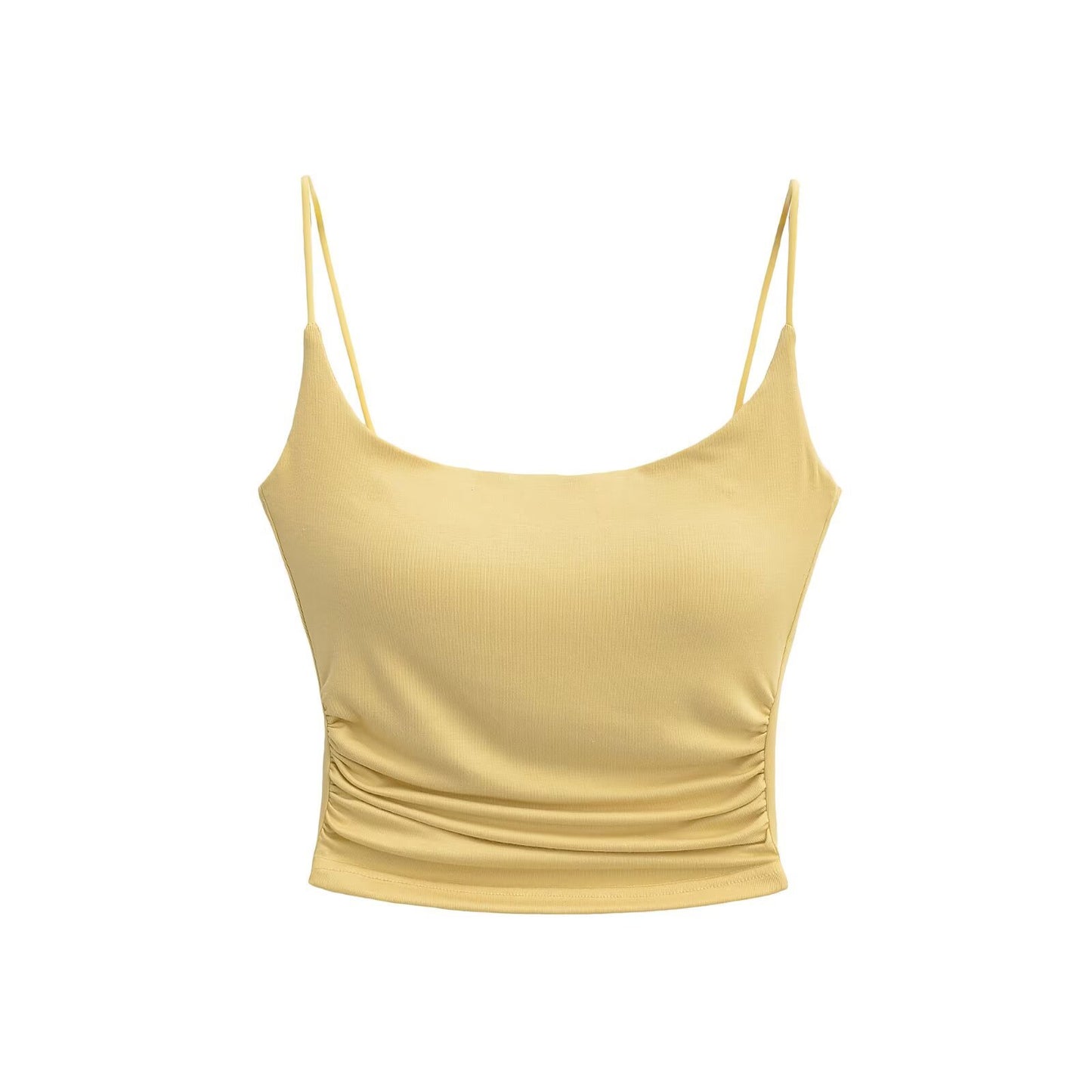 Chest cushion rubber band thin shoulder strap camisole vest