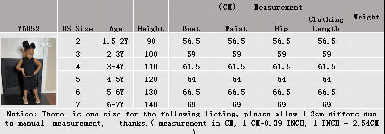 Children Clothing New Girls Solid Color Camisole Dress Casual Mid Length A Skirt