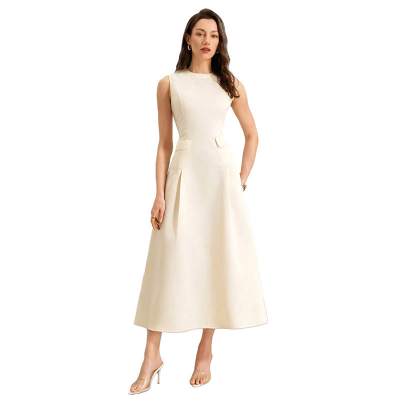 Women's Elegant Sleeveless A-line Maxi Dress