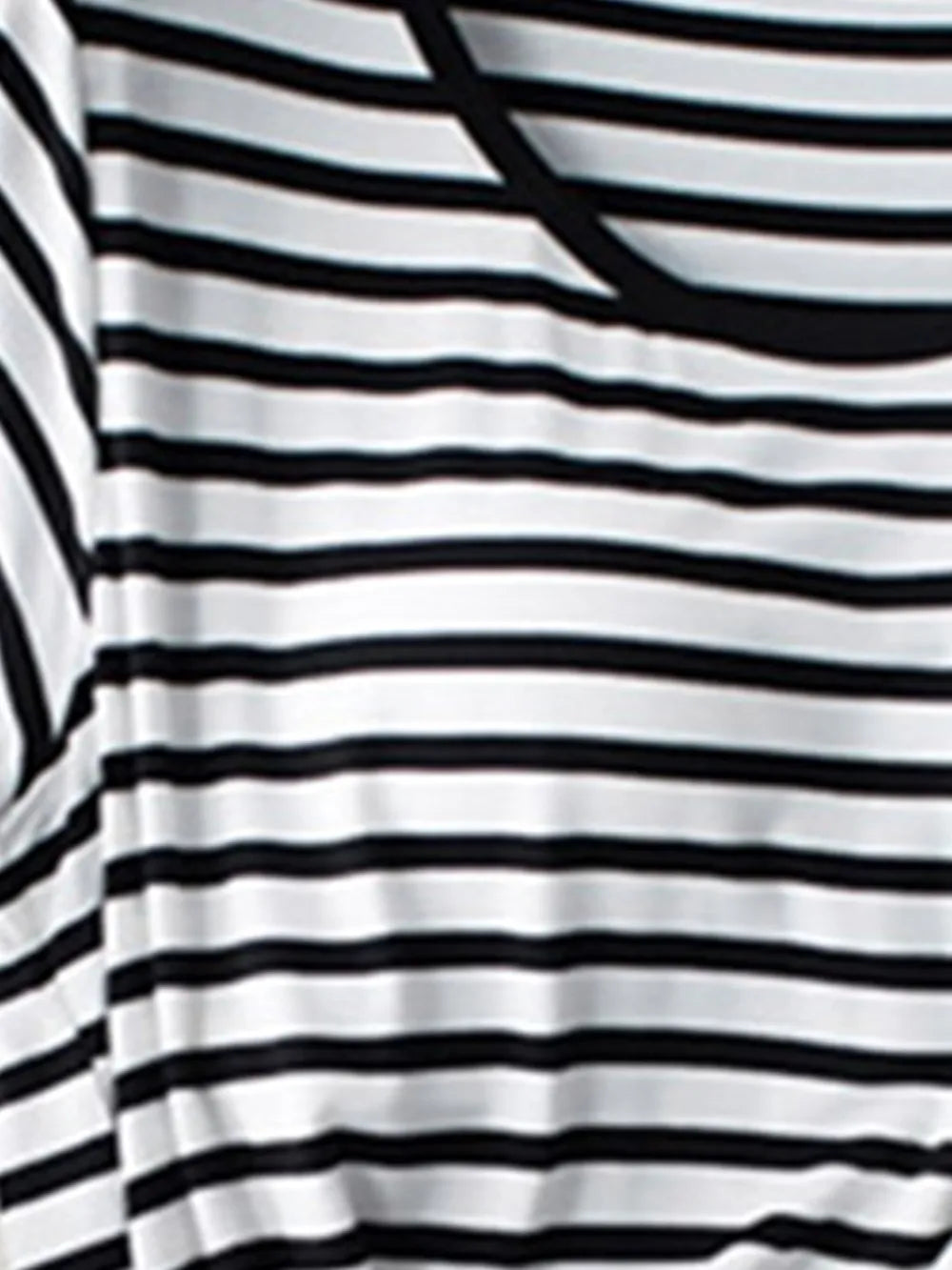 With chest cushion no steel ring striped loose fit short sleeved bra-t cup integrated half sleeve