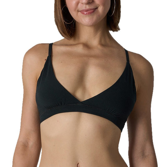 Deep V Sexy Pure Cotton Wire-Free Bra Comfortable Home Underwear
