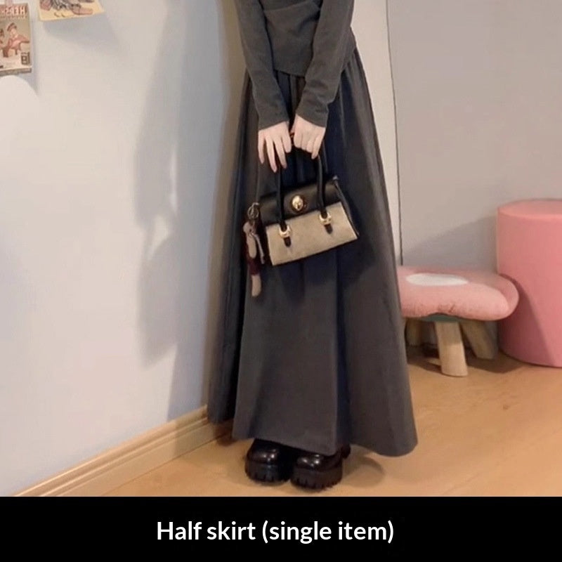 Atmosphere-enhancing Women's Waist-cinching Slimming High-end Maxi Dress