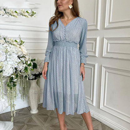 Sash Dress A-Line Holiday Female Midi Dress