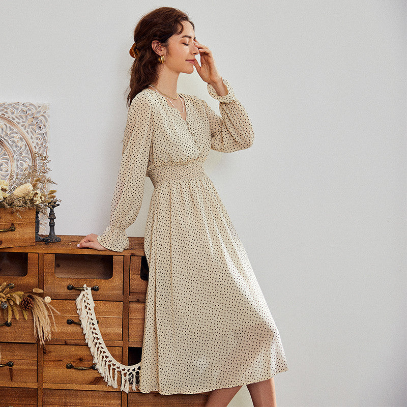 Sash Dress A-Line Holiday Female Midi Dress