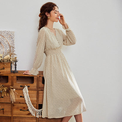 Sash Dress A-Line Holiday Female Midi Dress