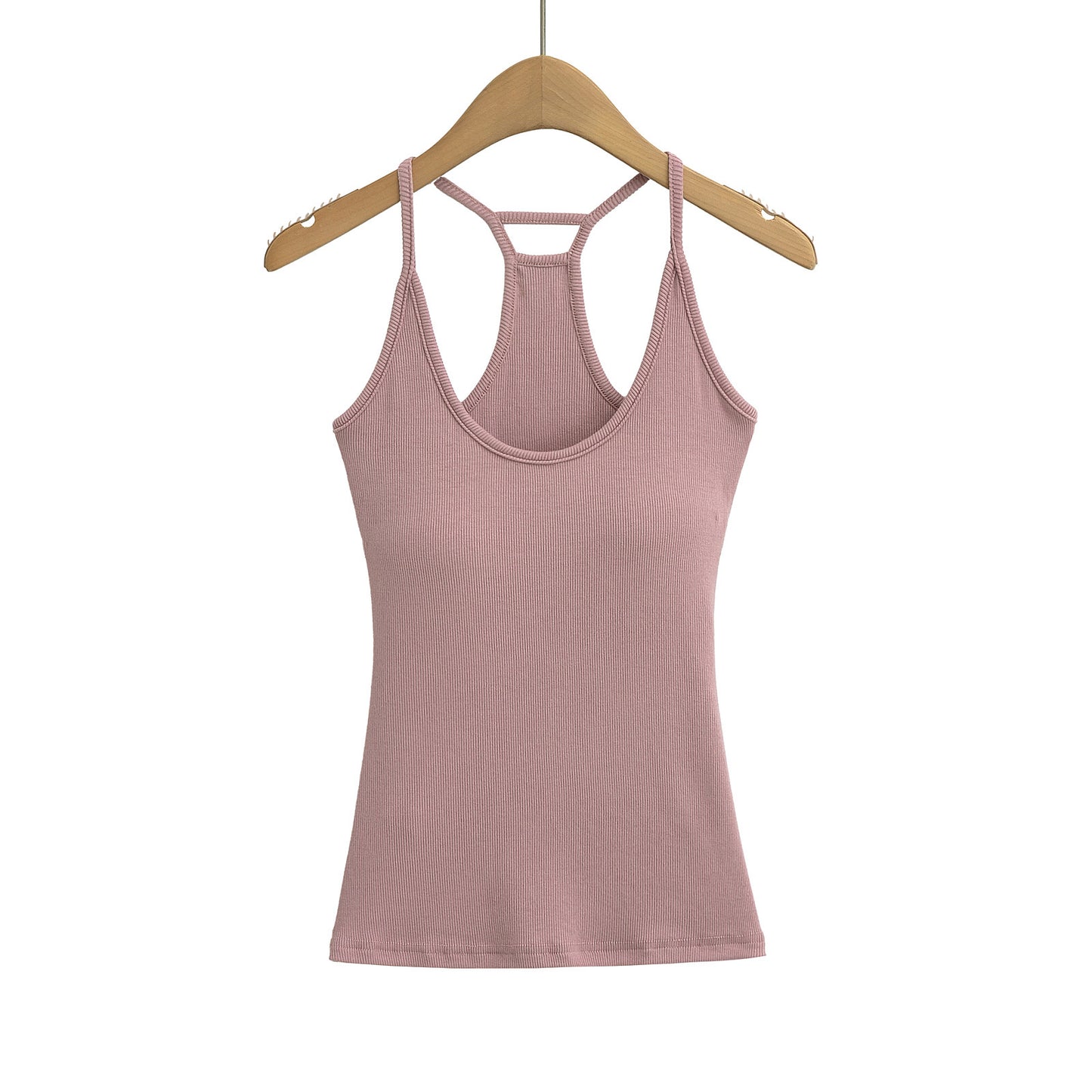 Thick Padded Slim Fit Camisole with Shoulder Straps