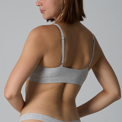 Deep V Sexy Pure Cotton Wire-Free Bra Comfortable Home Underwear