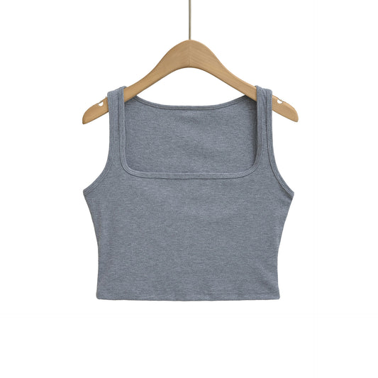 Square collar camisole vest for women
