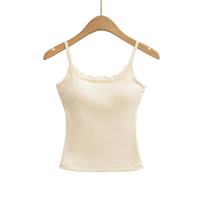 Sexy Lace Sports Casual Camisole with Built-in Bra Pads