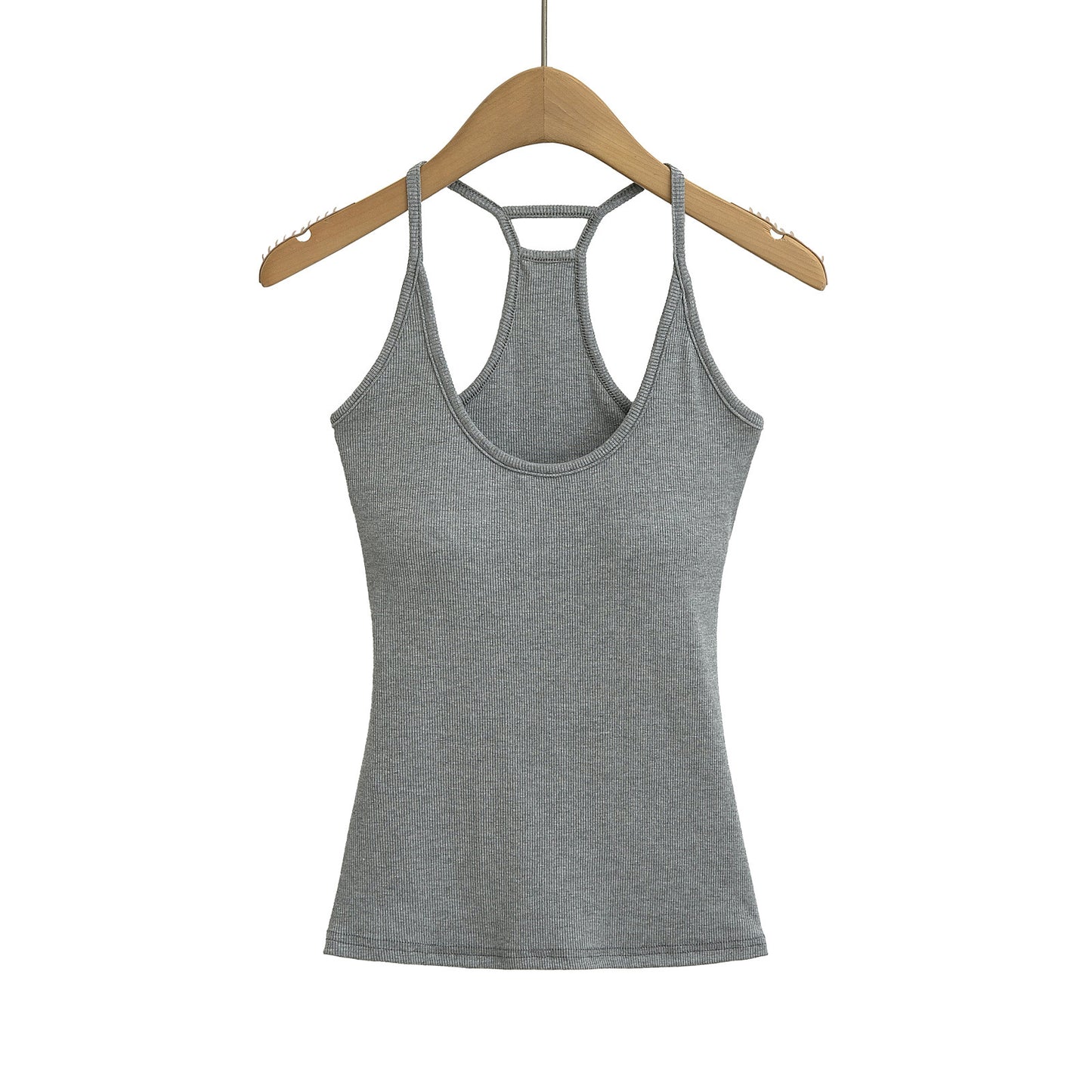 Thick Padded Slim Fit Camisole with Shoulder Straps