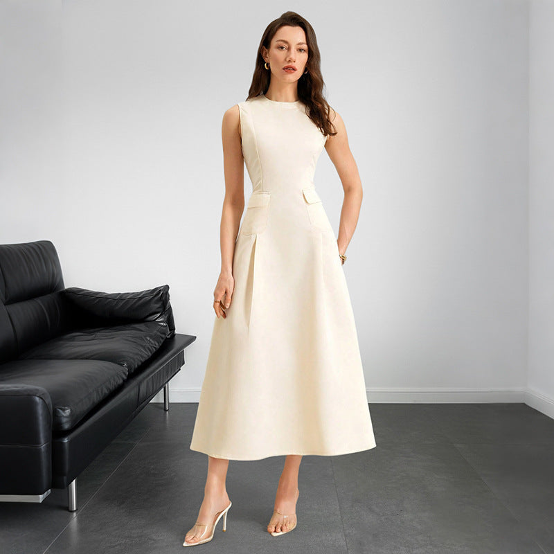 Women's Elegant Sleeveless A-line Maxi Dress