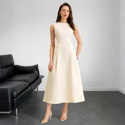 Women's Elegant Sleeveless A-line Maxi Dress