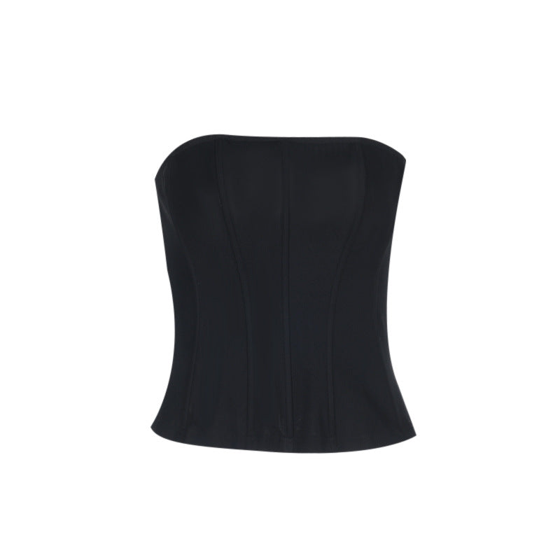 Sexy Strapless Crop Versatile Waist-Cinching Camisole