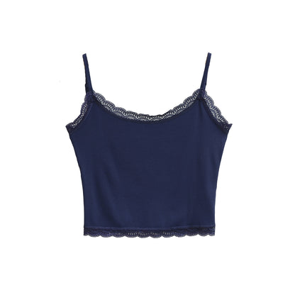 Lace short camisole vest