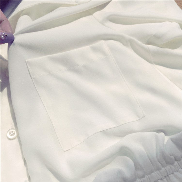 New Korean slim A-line dress in spring and summer