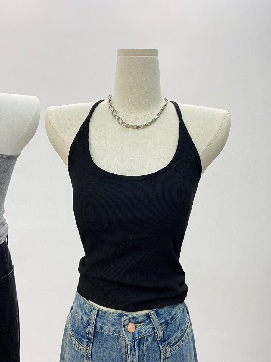 Hanging neck camisole vest for women