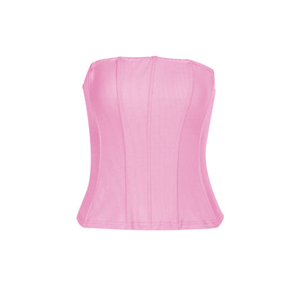Sexy Strapless Crop Versatile Waist-Cinching Camisole