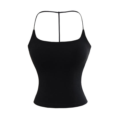Backless hanging neck camisole vest