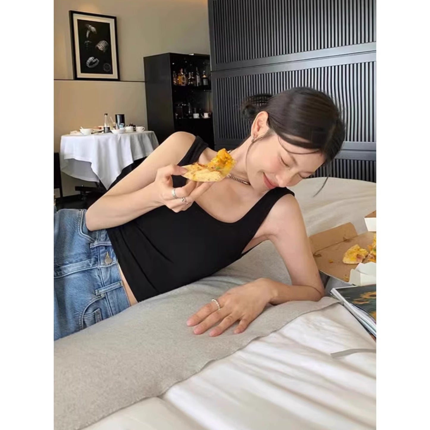 Cross backless camisole women