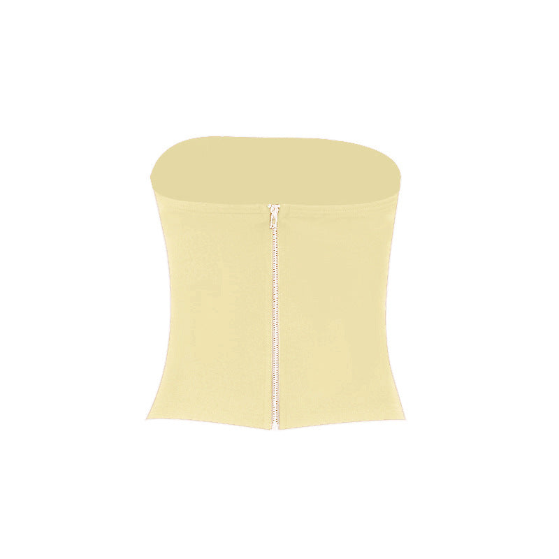 Sexy Strapless Crop Versatile Waist-Cinching Camisole