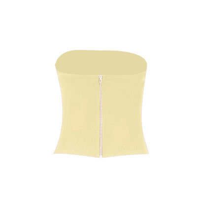 Sexy Strapless Crop Versatile Waist-Cinching Camisole
