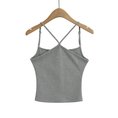 Tank top with camisole and top underneath