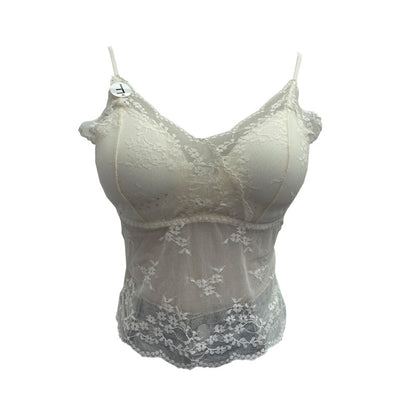 Lace base camisole without steel ring short top