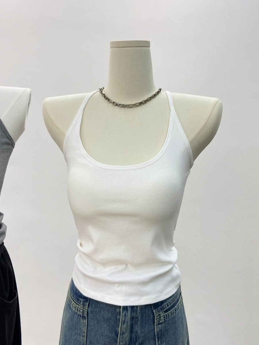 Hanging neck camisole vest for women