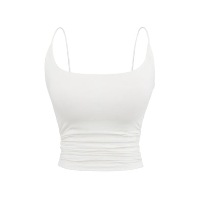 Chest cushion rubber band thin shoulder strap camisole vest