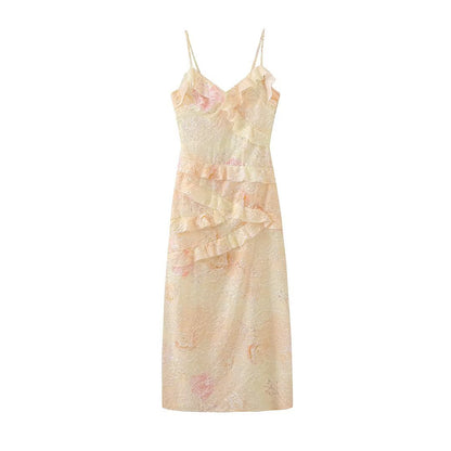 Long dress with camisole for women
