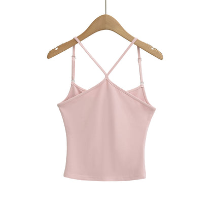 Tank top with camisole and top underneath