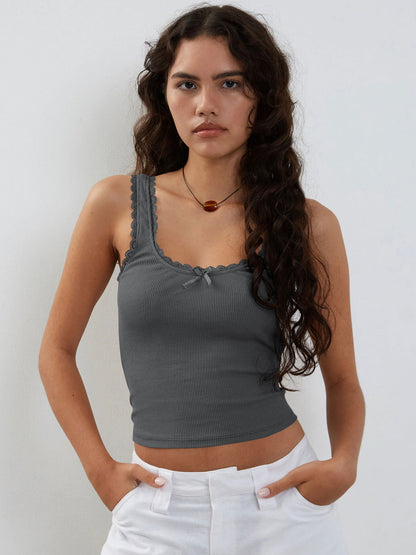 Women's Camisole Lace Fitted Slim Top Spicy Girl Summer