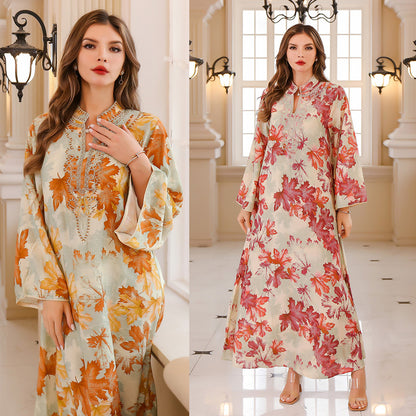 Summer Gown Dress Printed Dress
