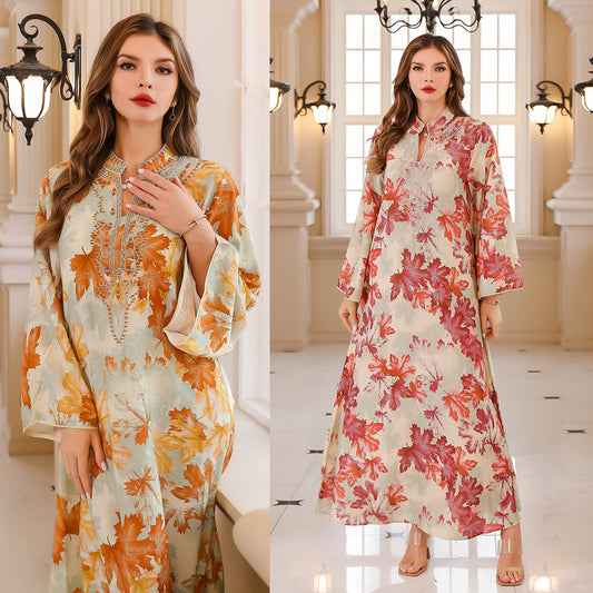 Summer Gown Dress Printed Dress