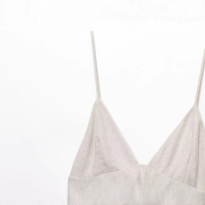 V-neck sleeveless camisole layered decorative camisole vest for women