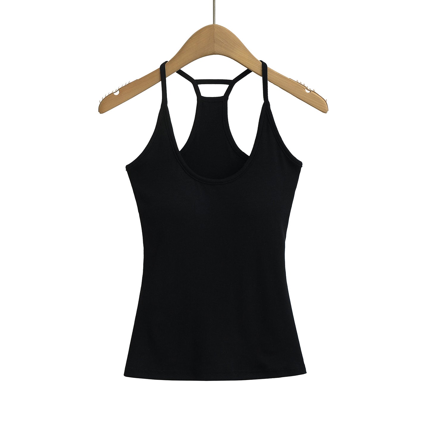 Thick Padded Slim Fit Camisole with Shoulder Straps