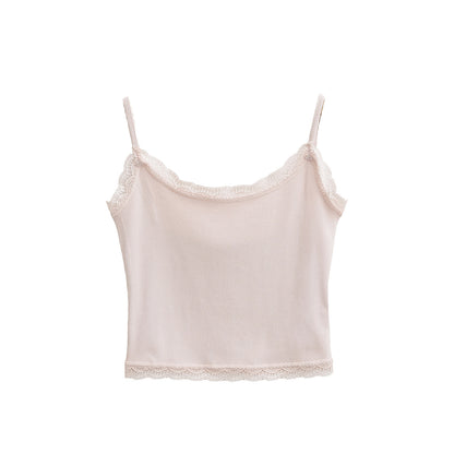 Lace short camisole vest