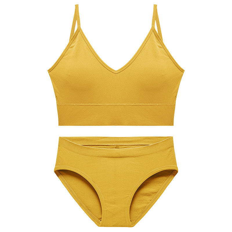No Steel Ring Underwear Big Breasts Show Small Skin Friendly Sexy Bottoming Camisole Thin Section Beautiful Back Sleep Wrap Chest Suit Female