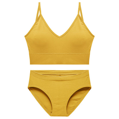 No Steel Ring Underwear Big Breasts Show Small Skin Friendly Sexy Bottoming Camisole Thin Section Beautiful Back Sleep Wrap Chest Suit Female
