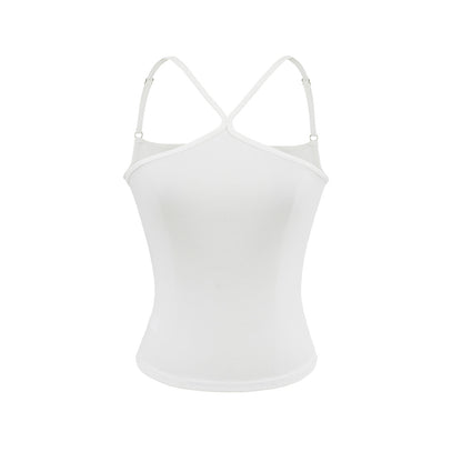 Tank top with camisole and top underneath