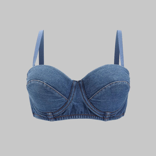 Backless Spicy Girl Top with Built-in Bra Pads for Women