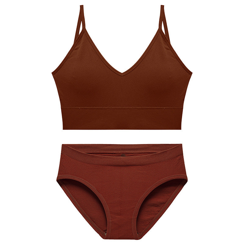 No Steel Ring Underwear Big Breasts Show Small Skin Friendly Sexy Bottoming Camisole Thin Section Beautiful Back Sleep Wrap Chest Suit Female