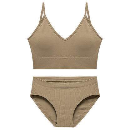 No Steel Ring Underwear Big Breasts Show Small Skin Friendly Sexy Bottoming Camisole Thin Section Beautiful Back Sleep Wrap Chest Suit Female