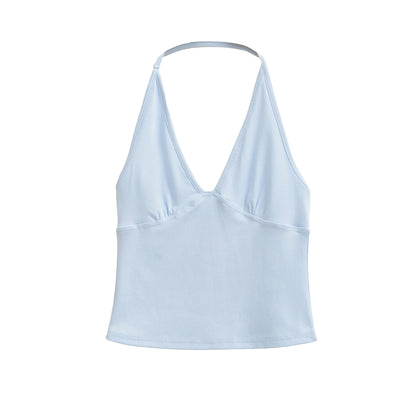 Sexy Deep V-Neck Halter Casual Camisole Top