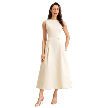 Women's Elegant Sleeveless A-line Maxi Dress