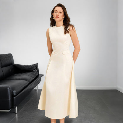 Women's Elegant Sleeveless A-line Maxi Dress